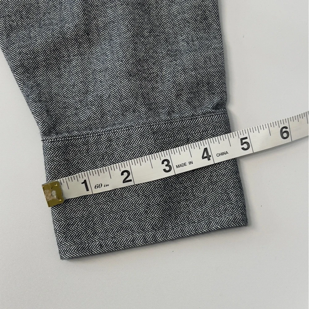 UNTUCKit Mens Size Large Charcoal Gray Casual Button-Down Collared Shirt